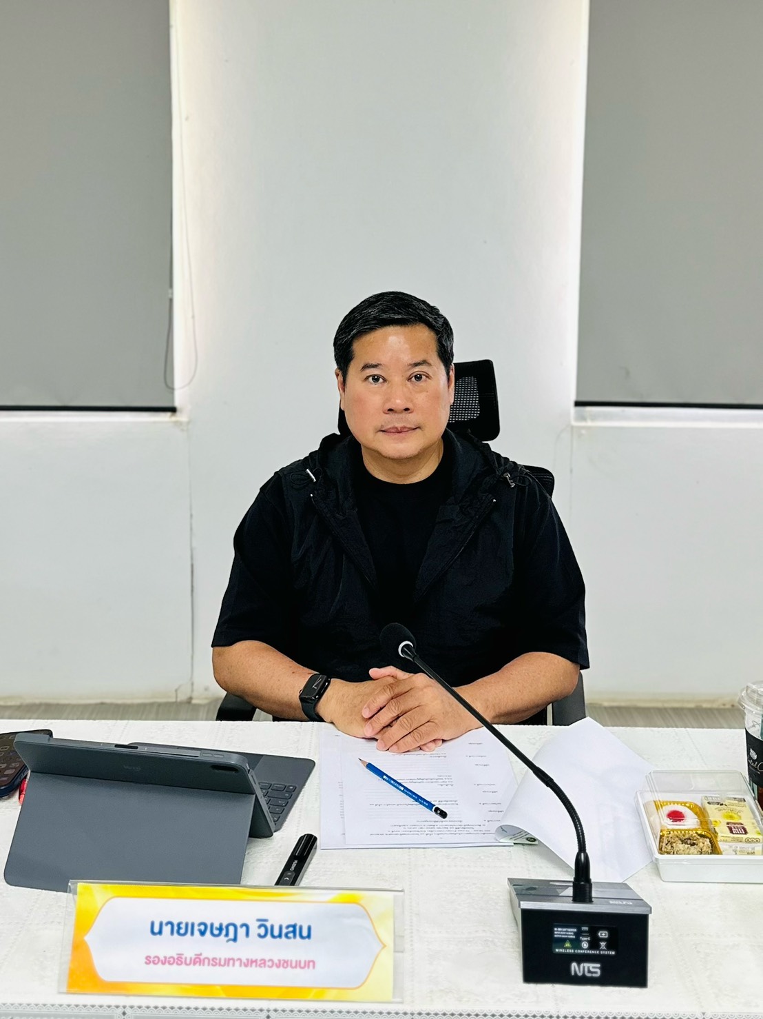 ประธานกรรมการตรวจรับพัสดุ นัดตรวจรับงาน ส่งงานผู้รับจ้าง ครั้งที่ 14